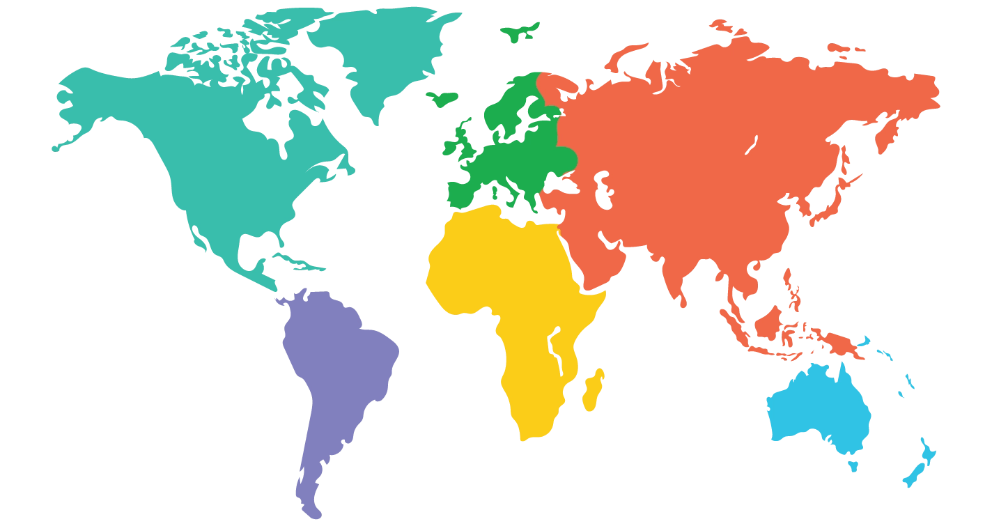 Map of all of the countries that have MomCo Meetups.